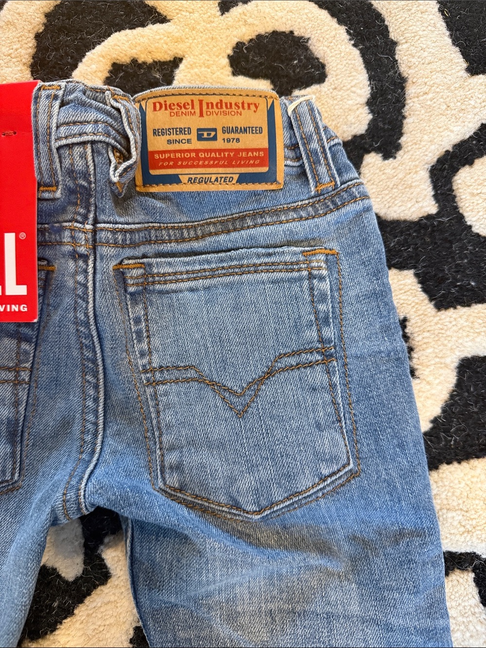 Diesel Toddler Slim Straight Blue Denim Jeans. 24-36m -NWT - Picture 6 of 8